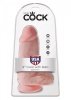 Grube realistyczne dildo z jądrami sztuczny penis na przyssawce 23 cm